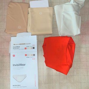 NEW Lululemon Invisiwear Mid-Rise Bikini Underwear FOUR NEW size medium